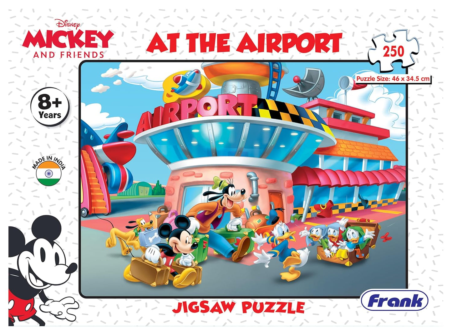 Frank Disney Mickey Mouse - at The Airport Jigsaw Puzzle 250 Pieces Puzzle