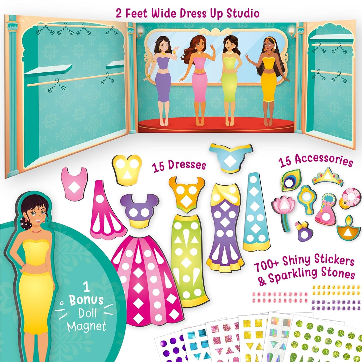 Imagi Make DIY Magnetic Dress Up Indian Princess