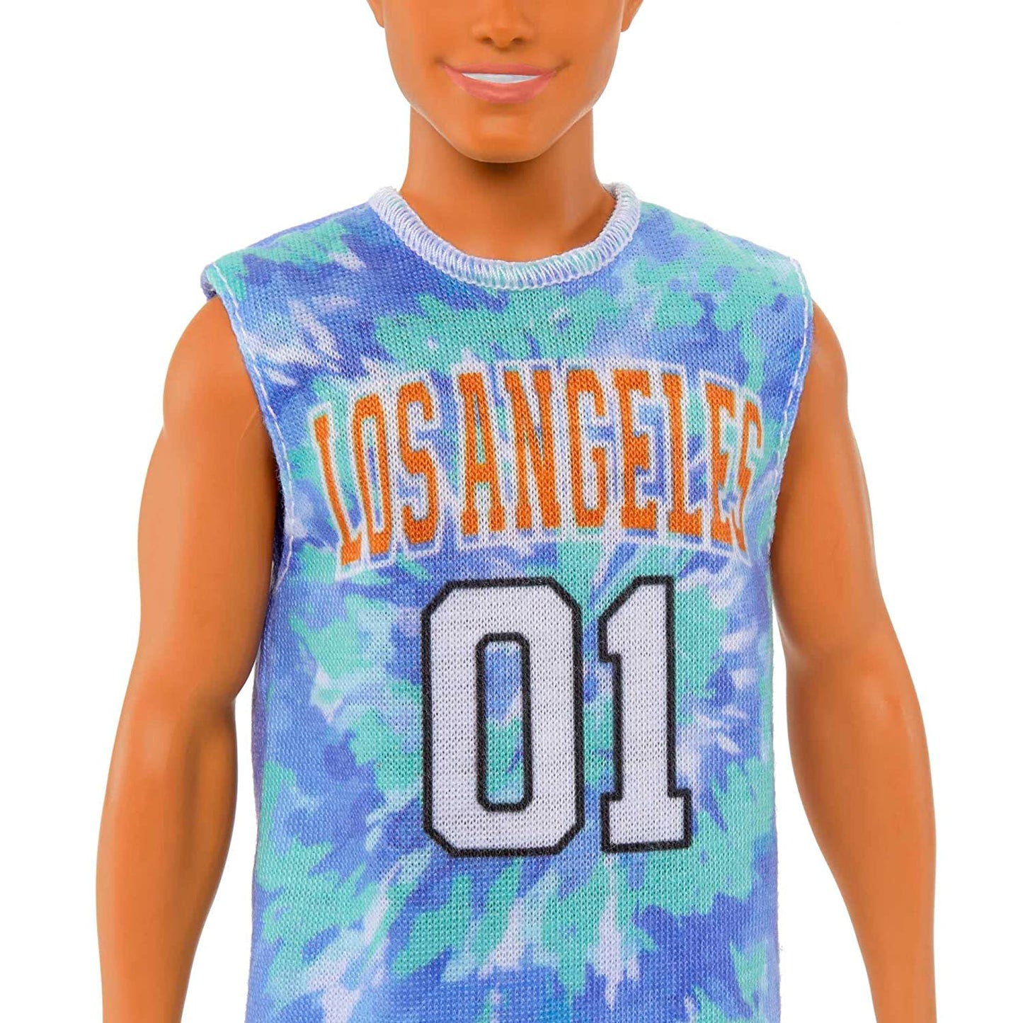 Barbie Ken Fashionistas with Prosthetic Leg Wearing Los Angeles Jersey and Purple Shorts with Sneakers #212 for Kids Ages 3+