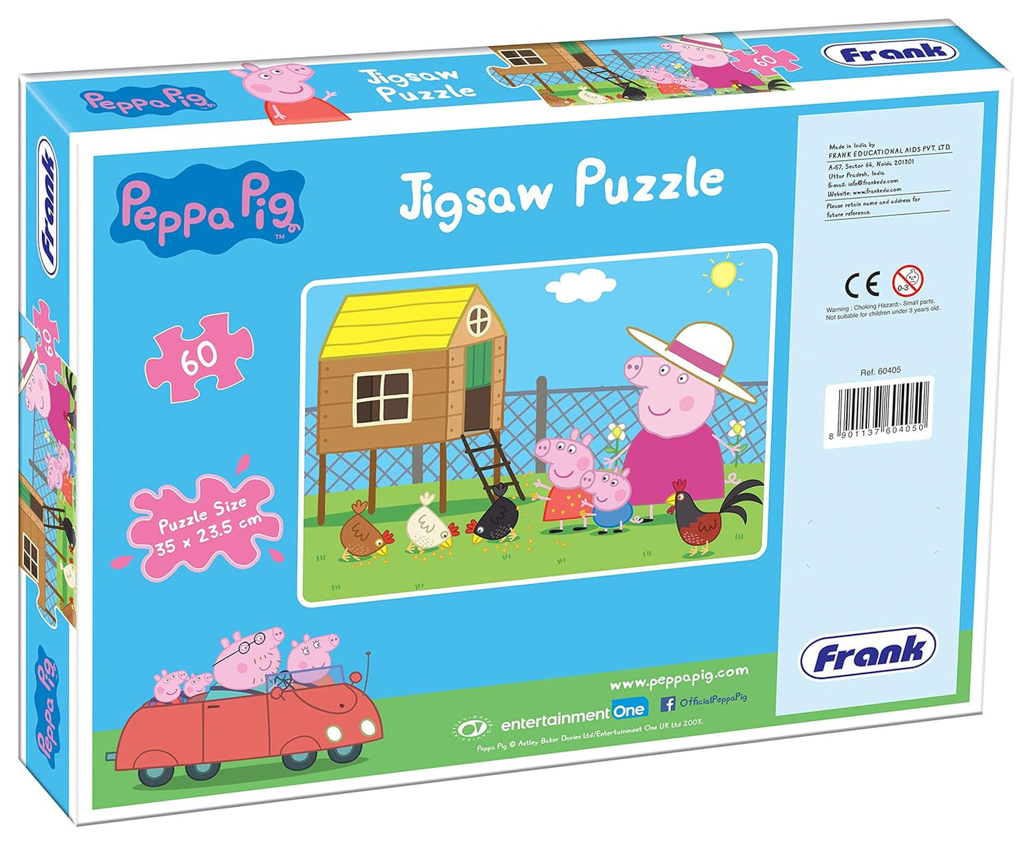 Frank Peppa Pig Jigsaw Puzzle (60 Pieces) for Kids Above 5+ Years