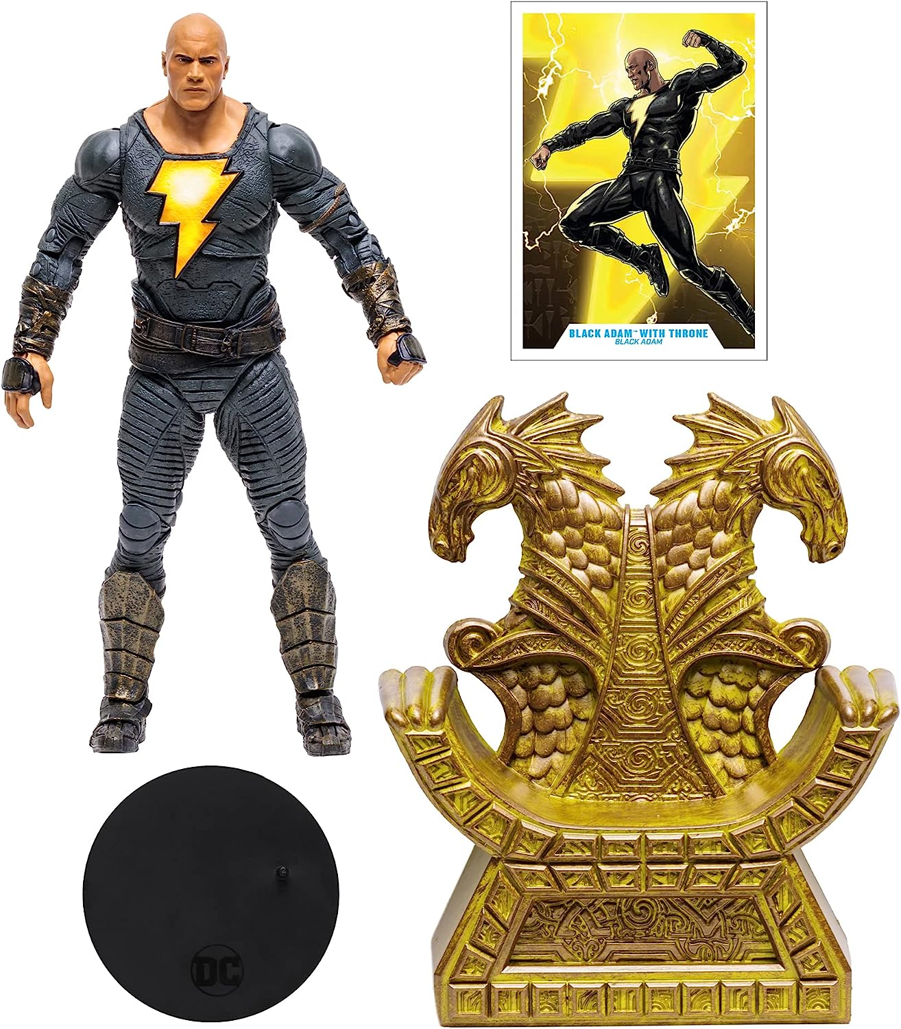 McFlarlane Toys : DC Multiverse Black Adam with Throne