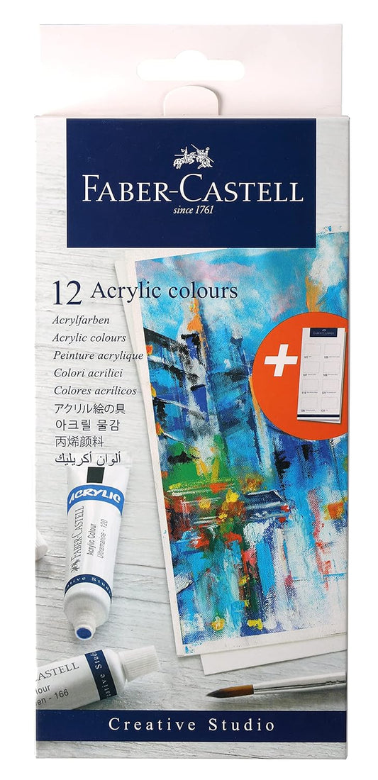 Faber-Castell 12 Acrylic Colours