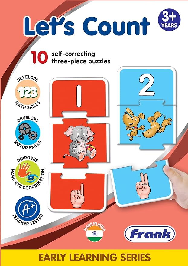 Frank Lets Count 10 Self-Correcting Three-Piece Puzzles