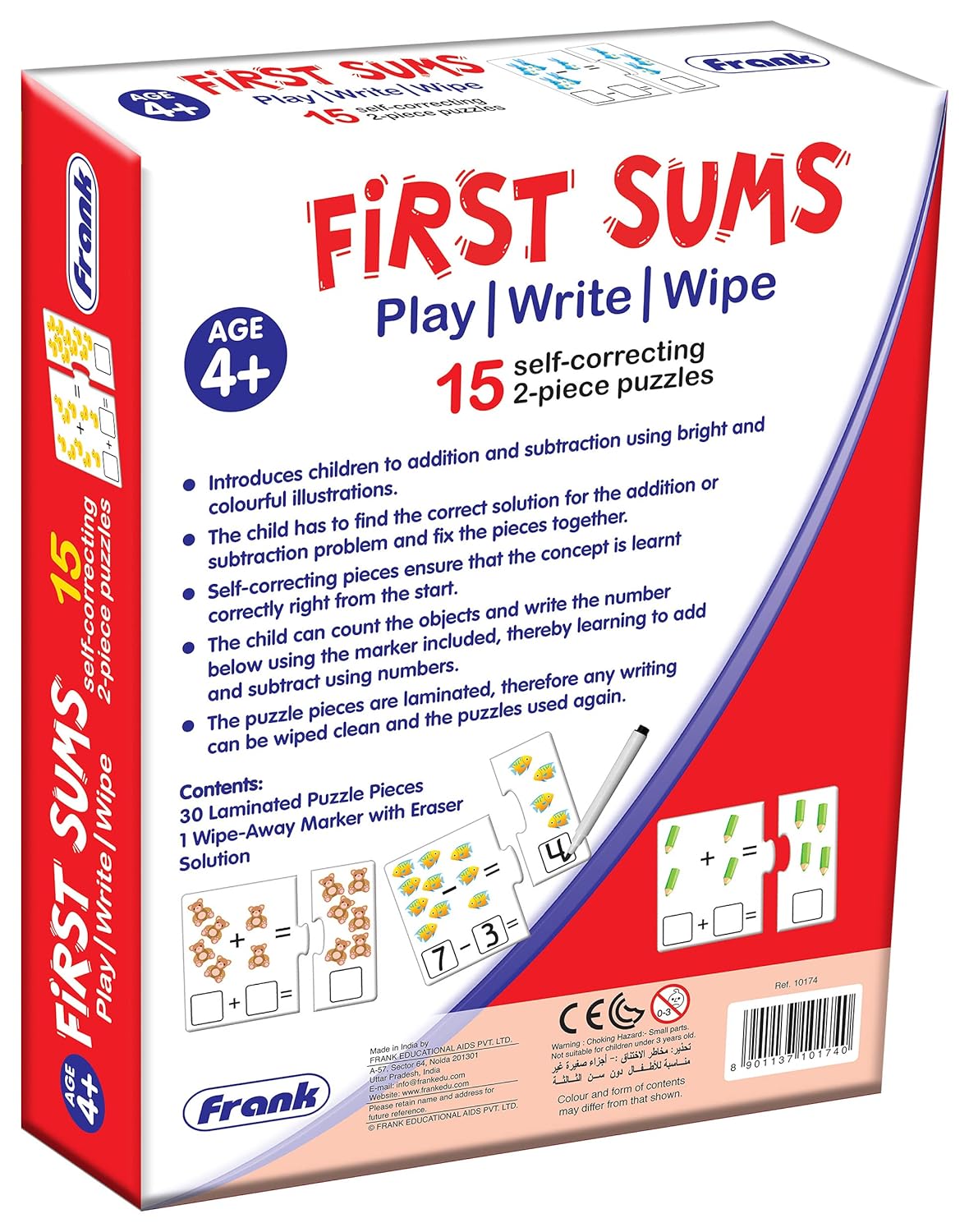 Frank First Sums Activity Puzzles for Kids Age 4 Years Old & Above