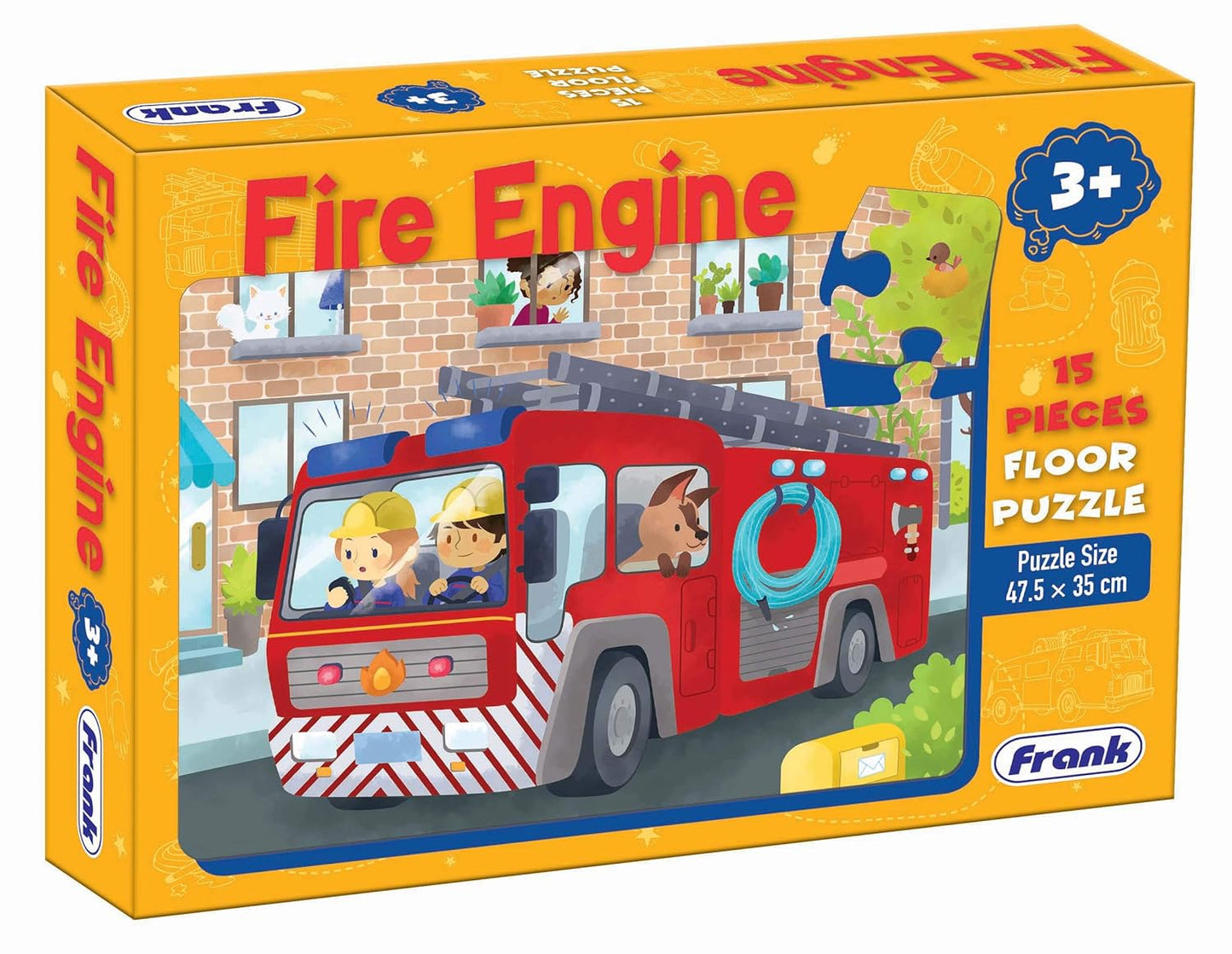 Frank Fire Engine Floor Puzzle (15 Pieces)