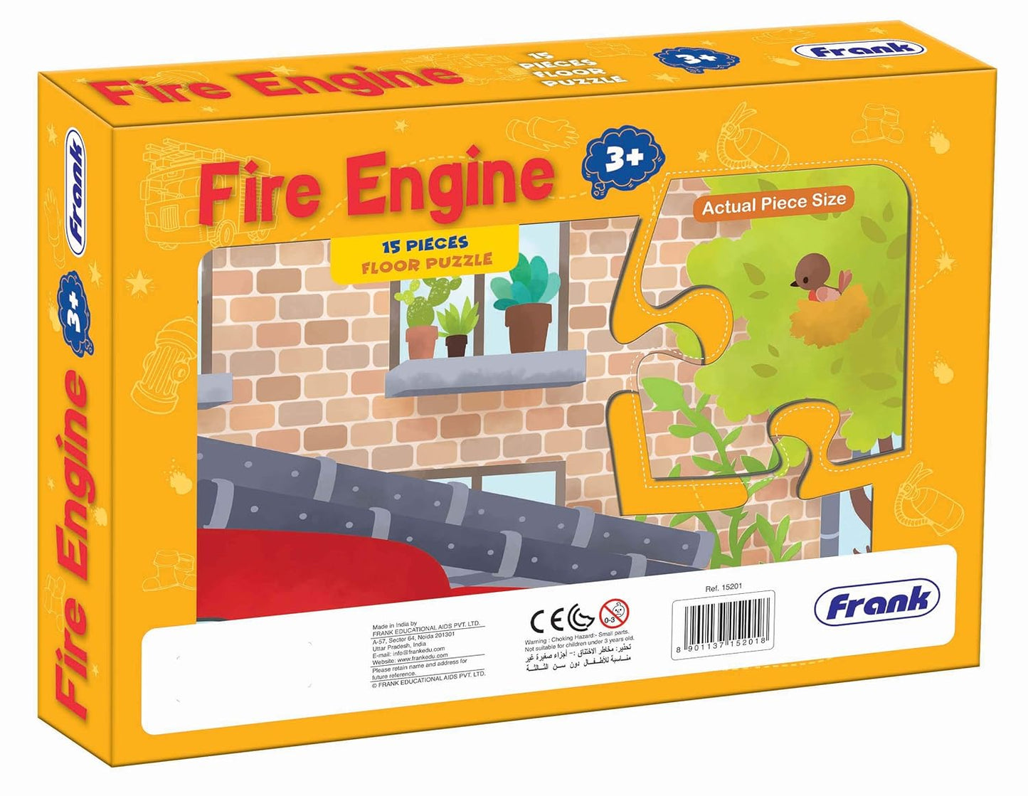 Frank Fire Engine Floor Puzzle (15 Pieces)