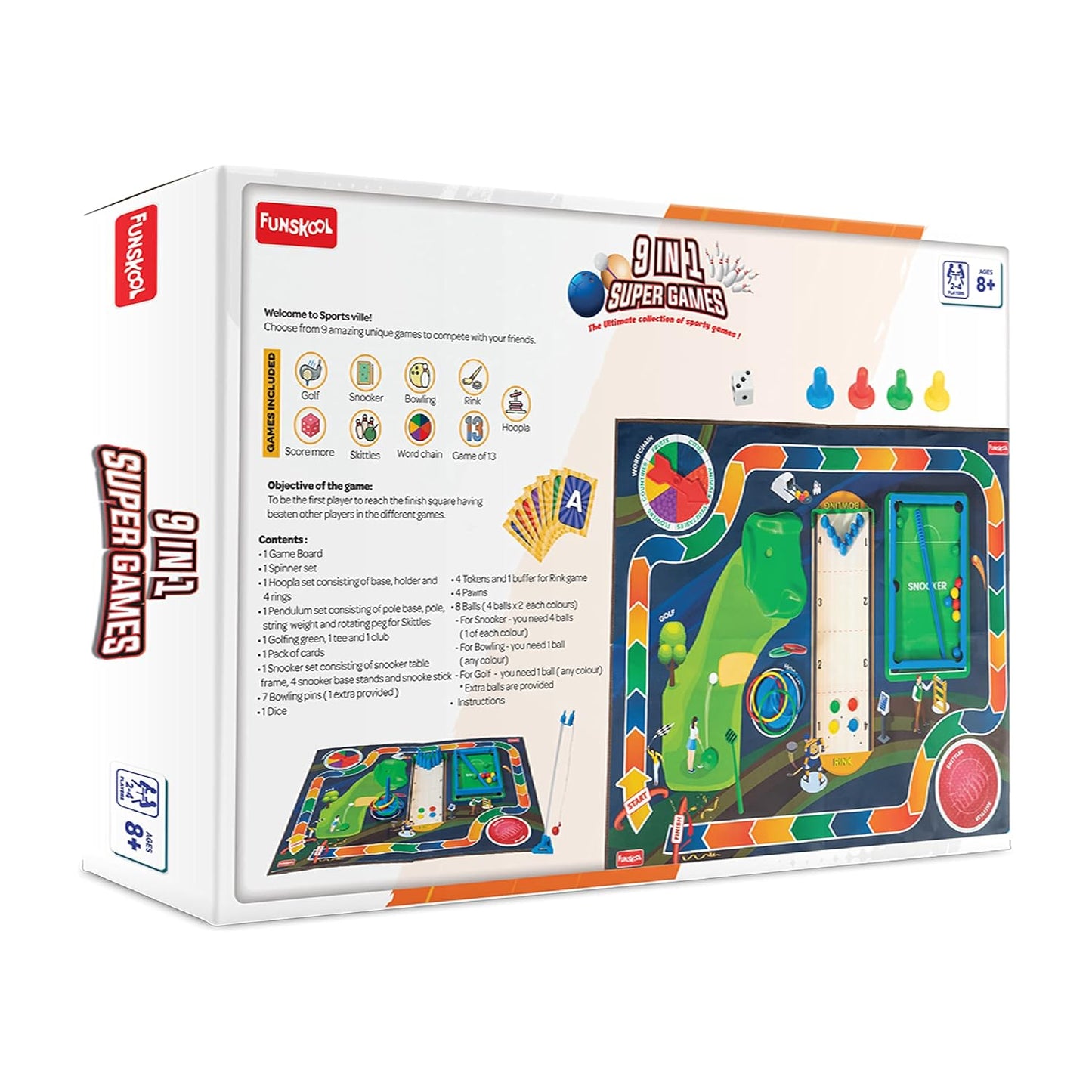 Funskool 9 in 1 Super Games
