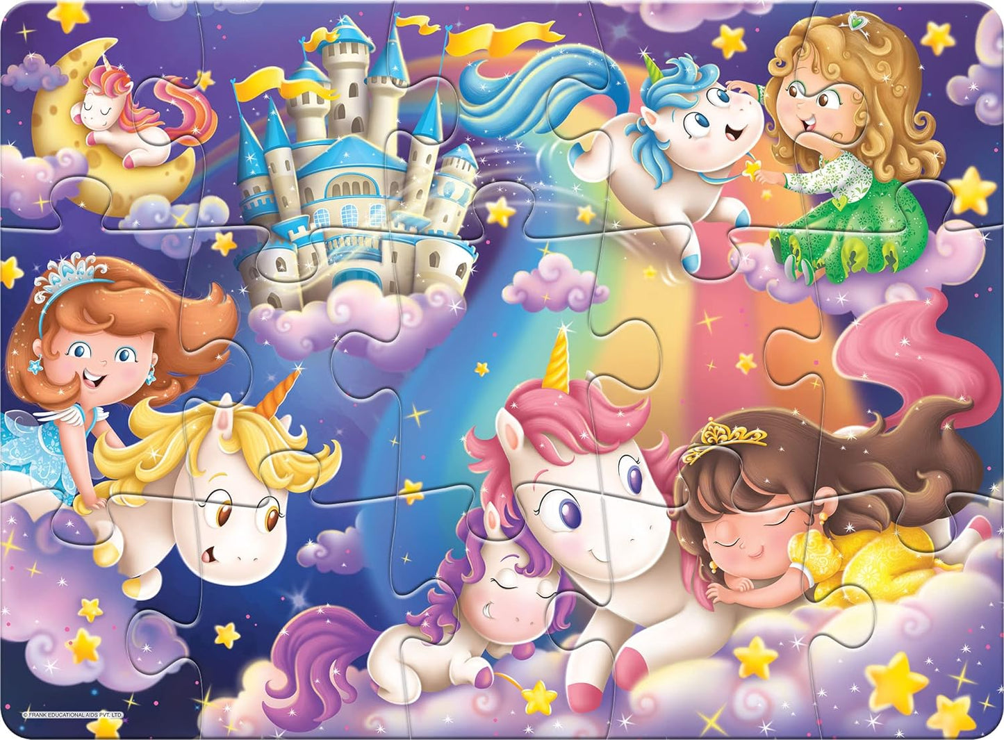 Frank Unicorn Magic Floor Puzzle (15 Pieces)