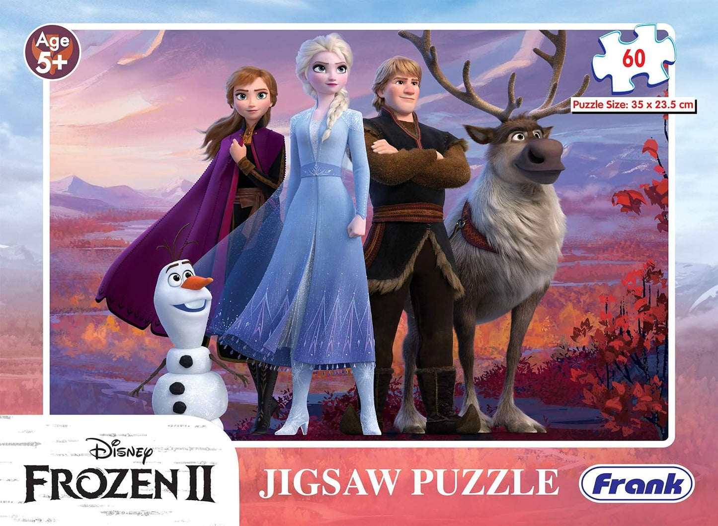 Frank Disney Frozen 2 Jigsaw Puzzle (60 Pieces) for Kids Above 5+ Years