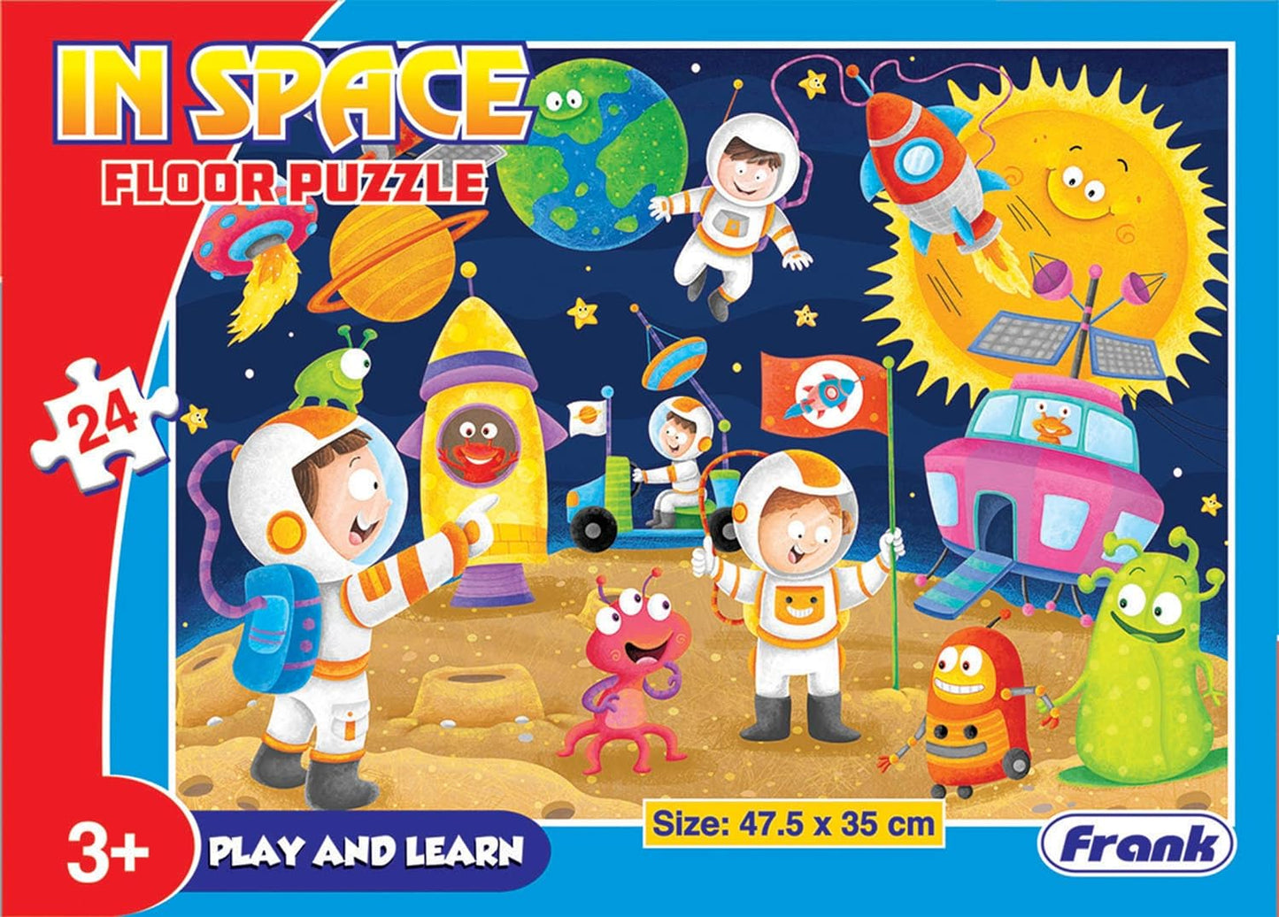 Frank in Space Floor Puzzle (24 Pieces) | Fun & Educational Toy for Kids 3+ Year Old