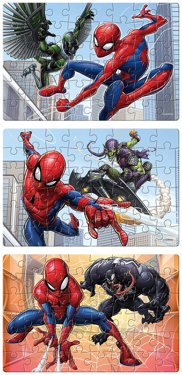 Frank Spider Man Jigsaw Puzzle 3 in 1 for 5+ Years