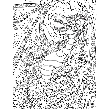 Kaleidoscope Colouring Dragons, Dinosaurs, Robots And More - Hinkler