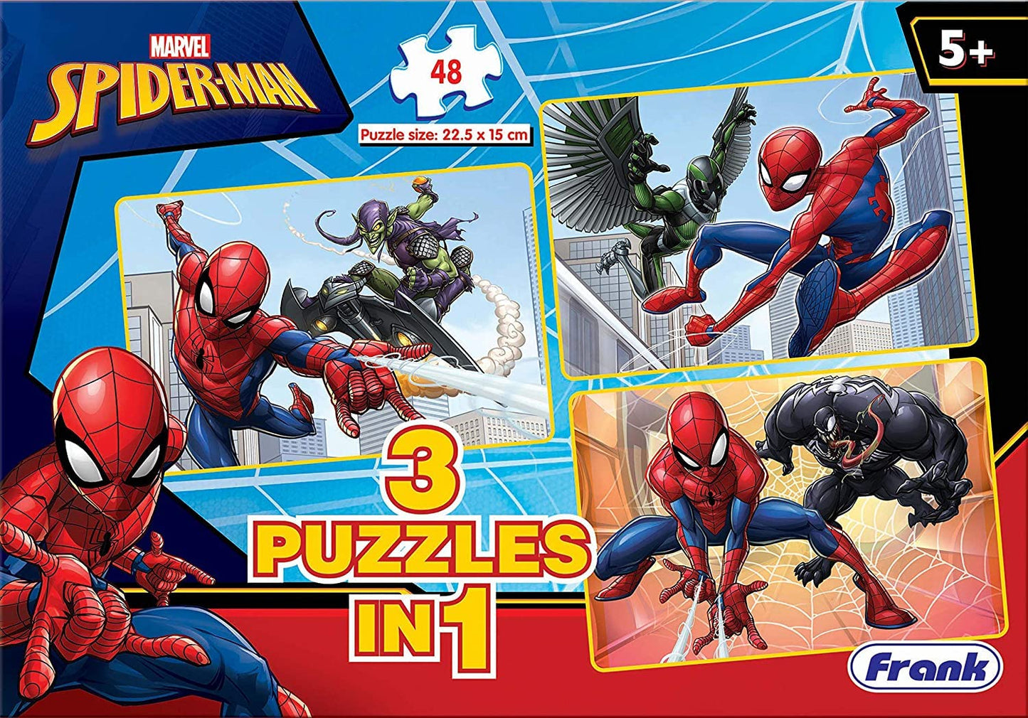 Frank Spider Man Jigsaw Puzzle 3 in 1 for 5+ Years