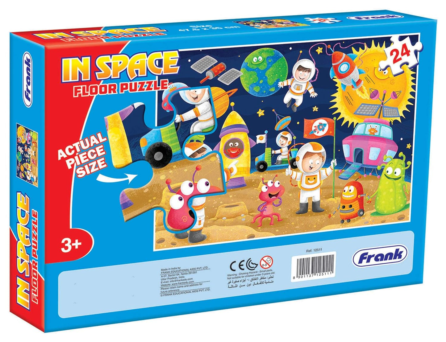 Frank in Space Floor Puzzle (24 Pieces) | Fun & Educational Toy for Kids 3+ Year Old