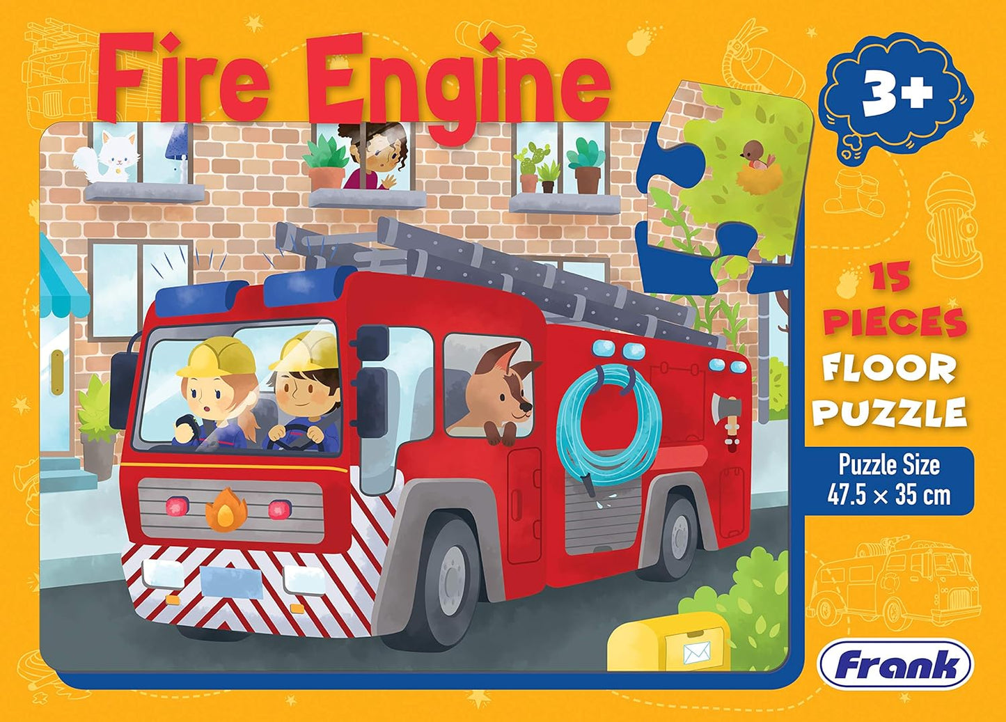 Frank Fire Engine Floor Puzzle (15 Pieces)