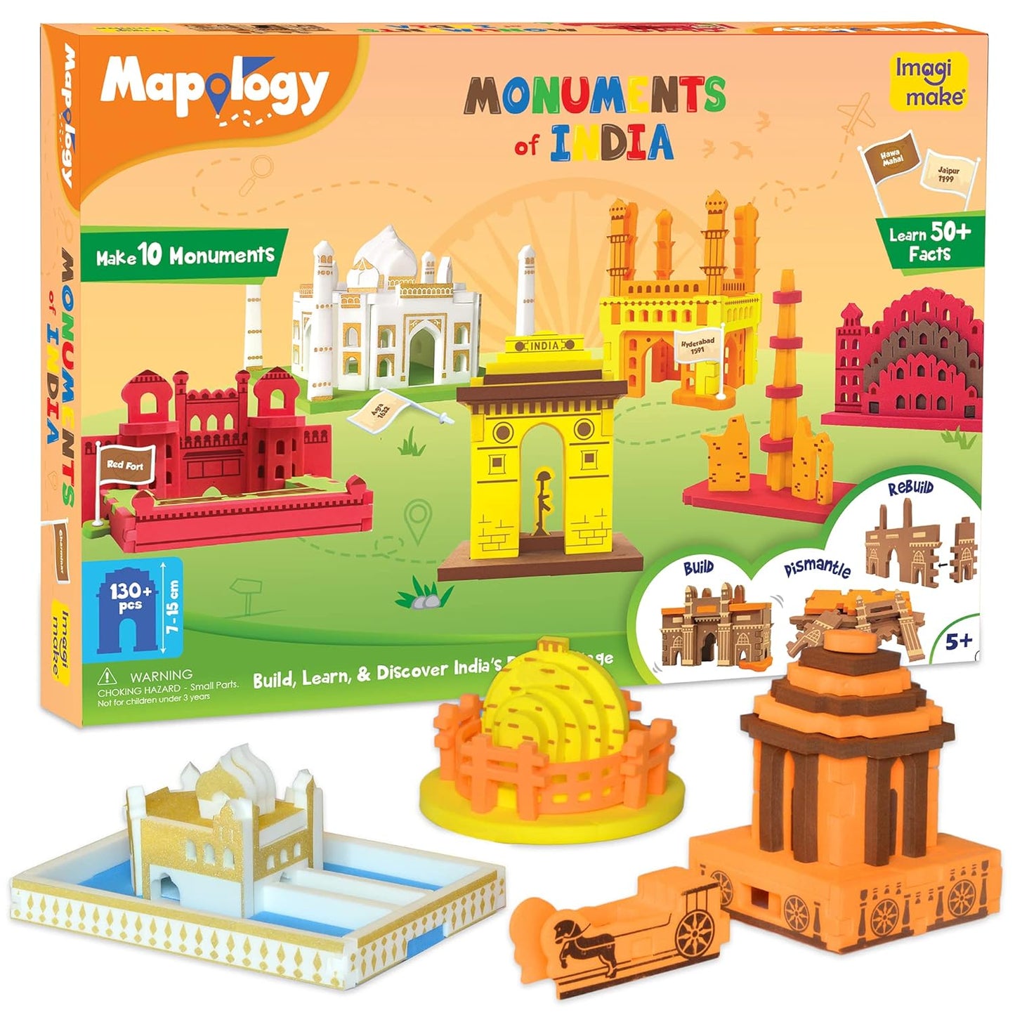 Imagi Make Mapology Physical Features of India ( Free Monuments of India )