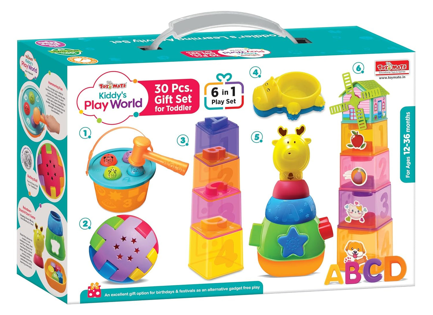 Toymate Kiddy's Play World 6 in 1 Play Set