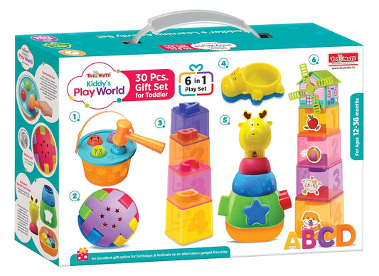 Toymate Kiddy's Play World 6 in 1 Play Set