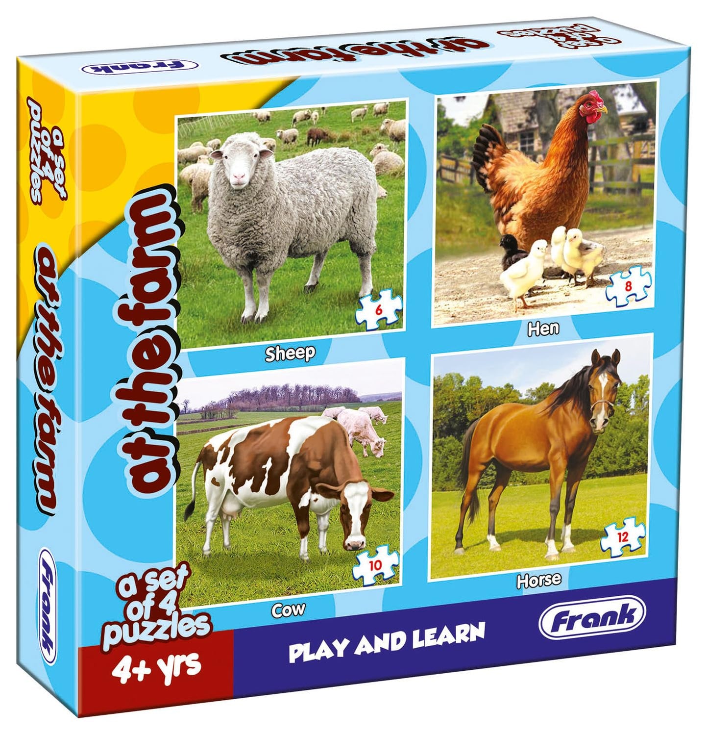 Frank at The Farm Animal Puzzle - A Set of 4 Jigsaw Puzzle
