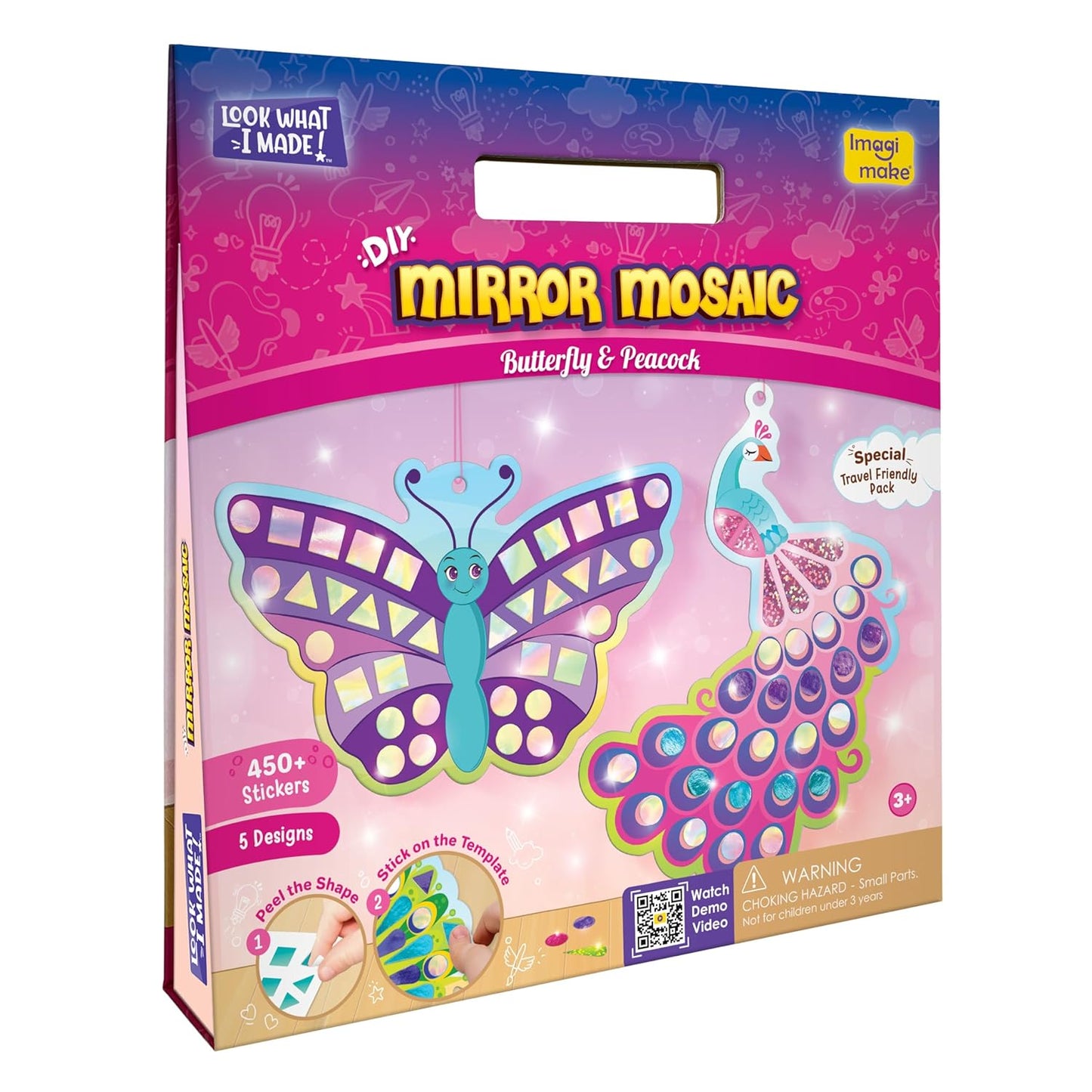 Imagi Make DIY Mirror Mosaic Butterfly & Peacock