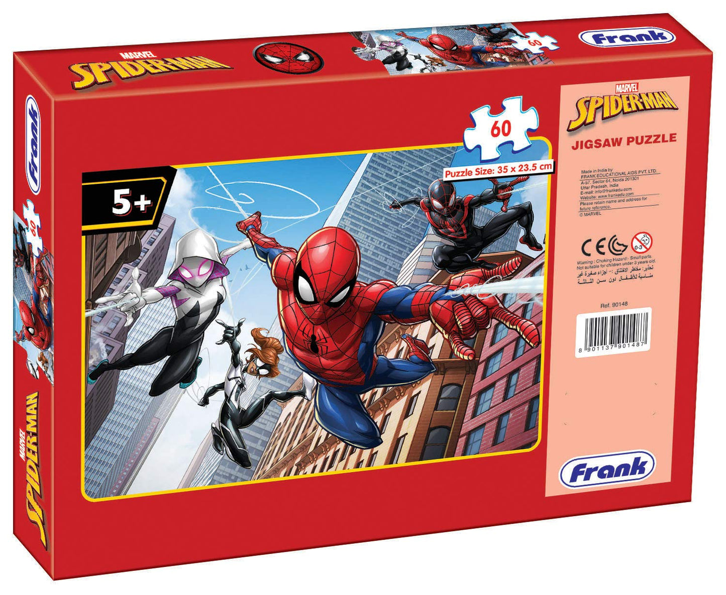 Frank Marvel Spider-Man Jigsaw Puzzle (60 Pieces) for Kids Above 5+ Years