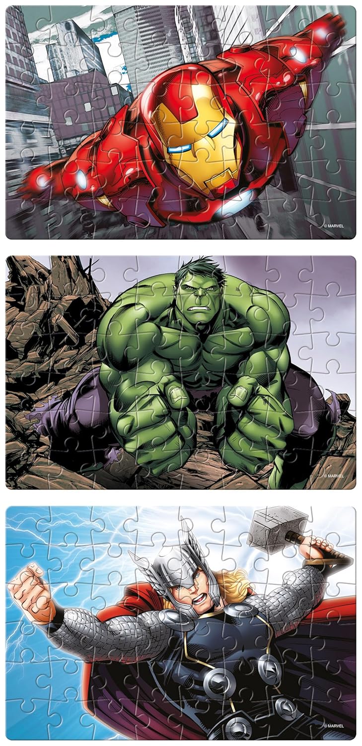 Frank Marvel Avengers 3 In 1 48 Piece Jigsaw Puzzle