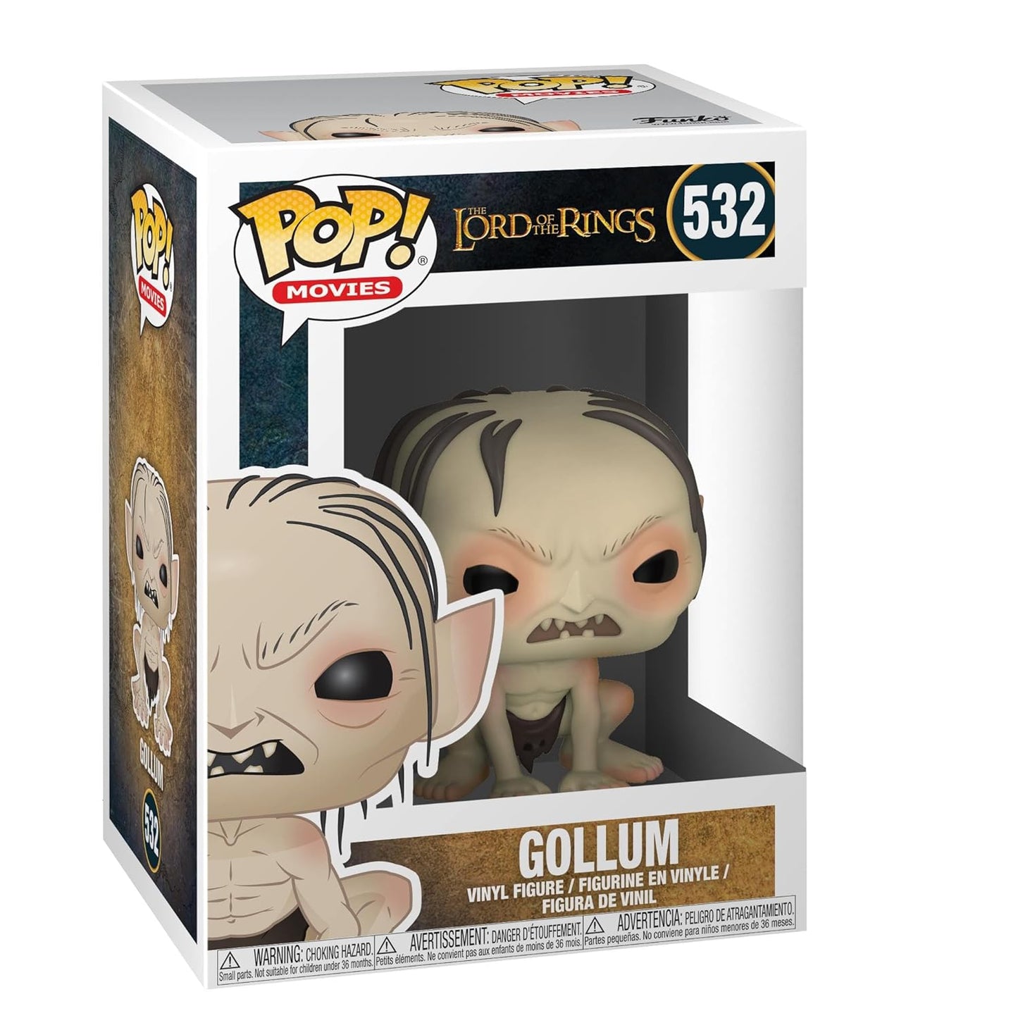 Funko Pop! Movies : Lord Of The Rings - Gollum #532 With Soft Protective Case