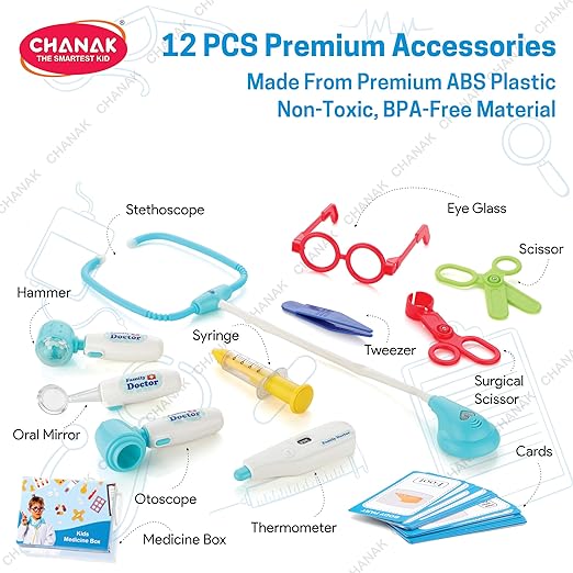 Chanak Premium Doctor Kit ( With LED Light Instruments )