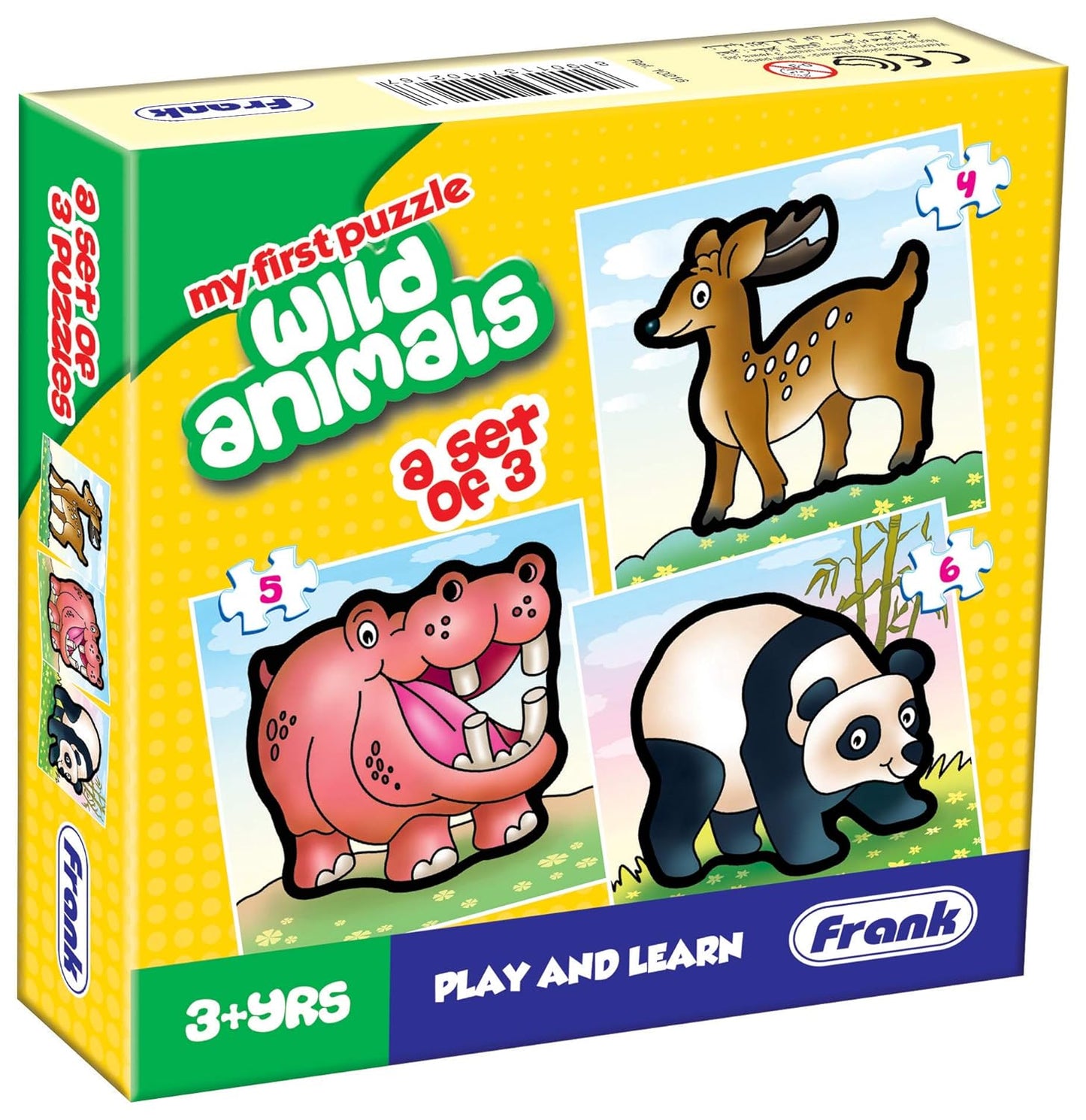 Frank Wild Animals - A Set of 3 Jigsaw Puzzle