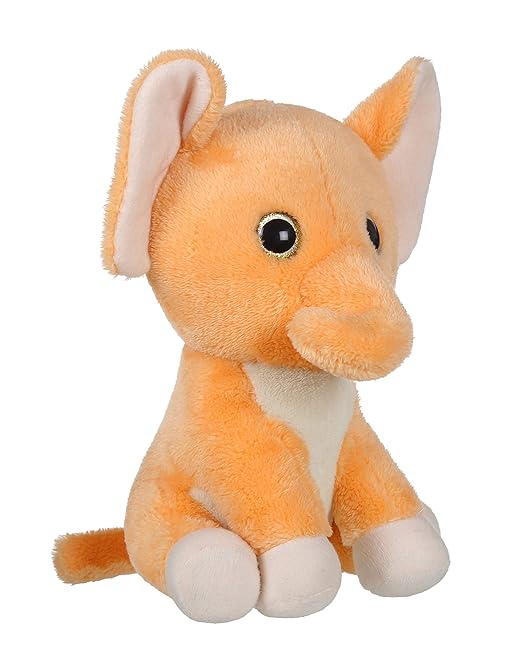 Mirada Elephant With Glitter Eyes - Light Brown - 25Cm