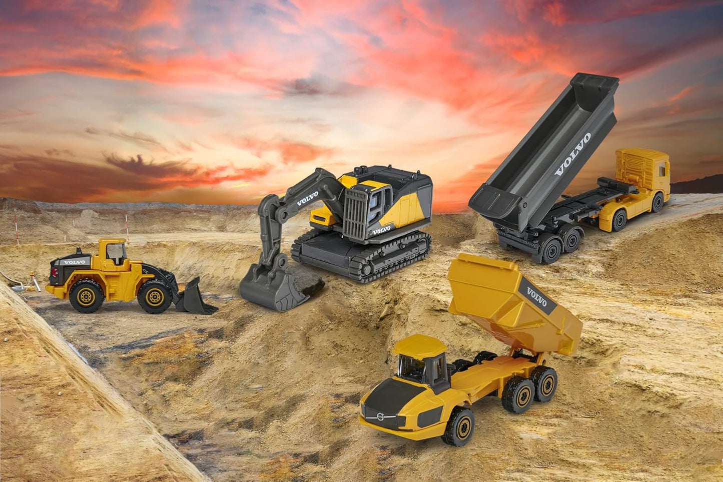 Majorette Volvo Construction Pack