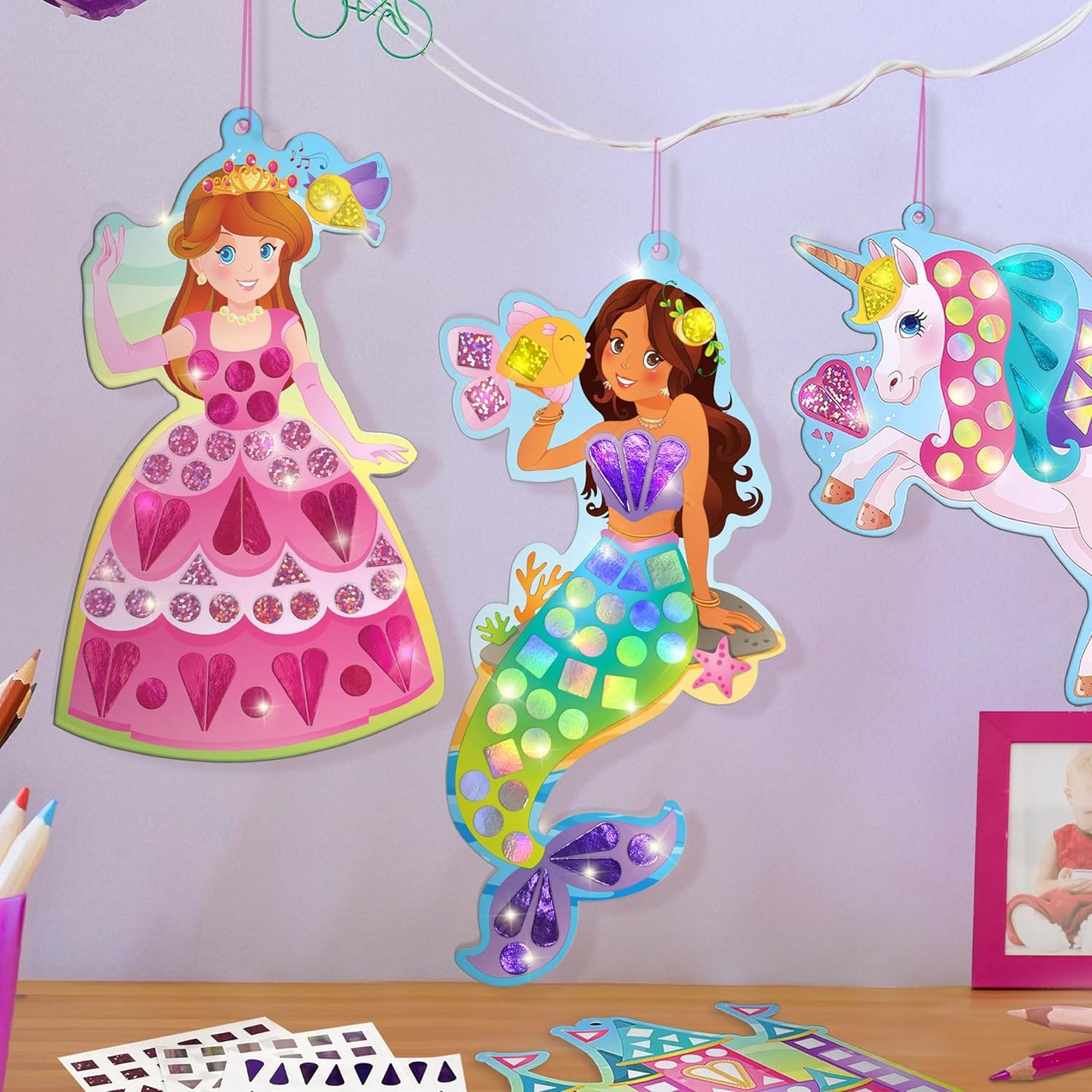 Imagi Make DIY Mirror Mosaic Princess & Unicorn