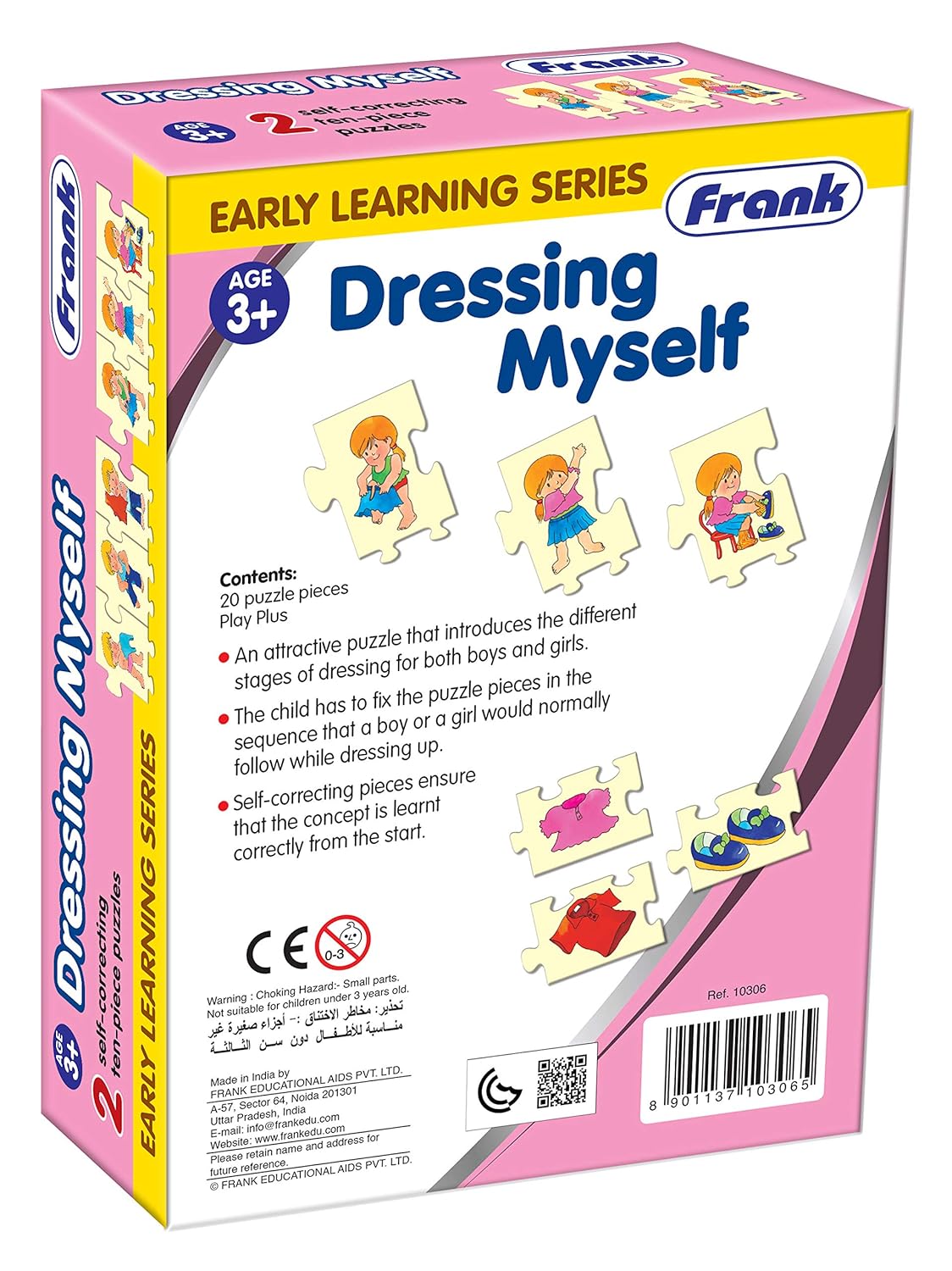 Frank Dressing Myself Jigsaw Puzzle Set with Images