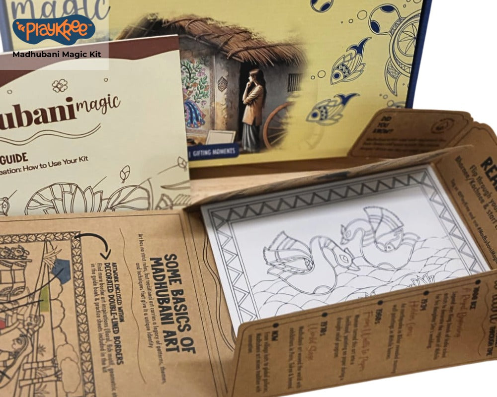 Playkree Madhubani Magic Indian Folk Art Kit