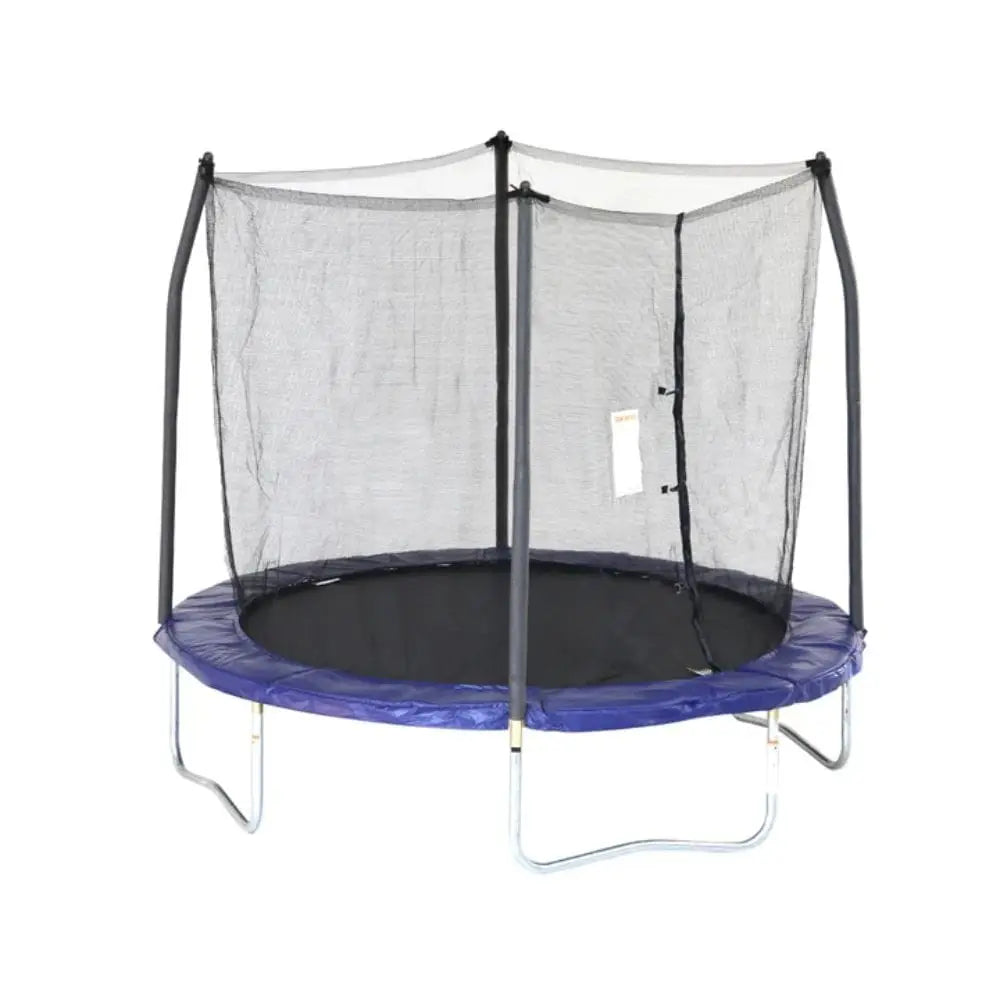 Skywalker Trampoline 8 feet Trampoline with Safety Enclosure – Blue (for age 6+ Years) with warranty
