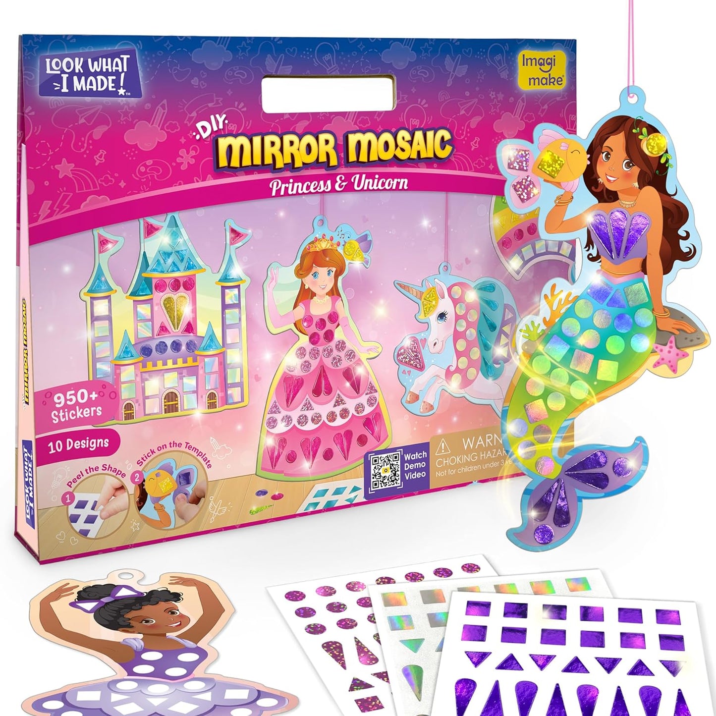 Imagi Make DIY Mirror Mosaic Princess & Unicorn