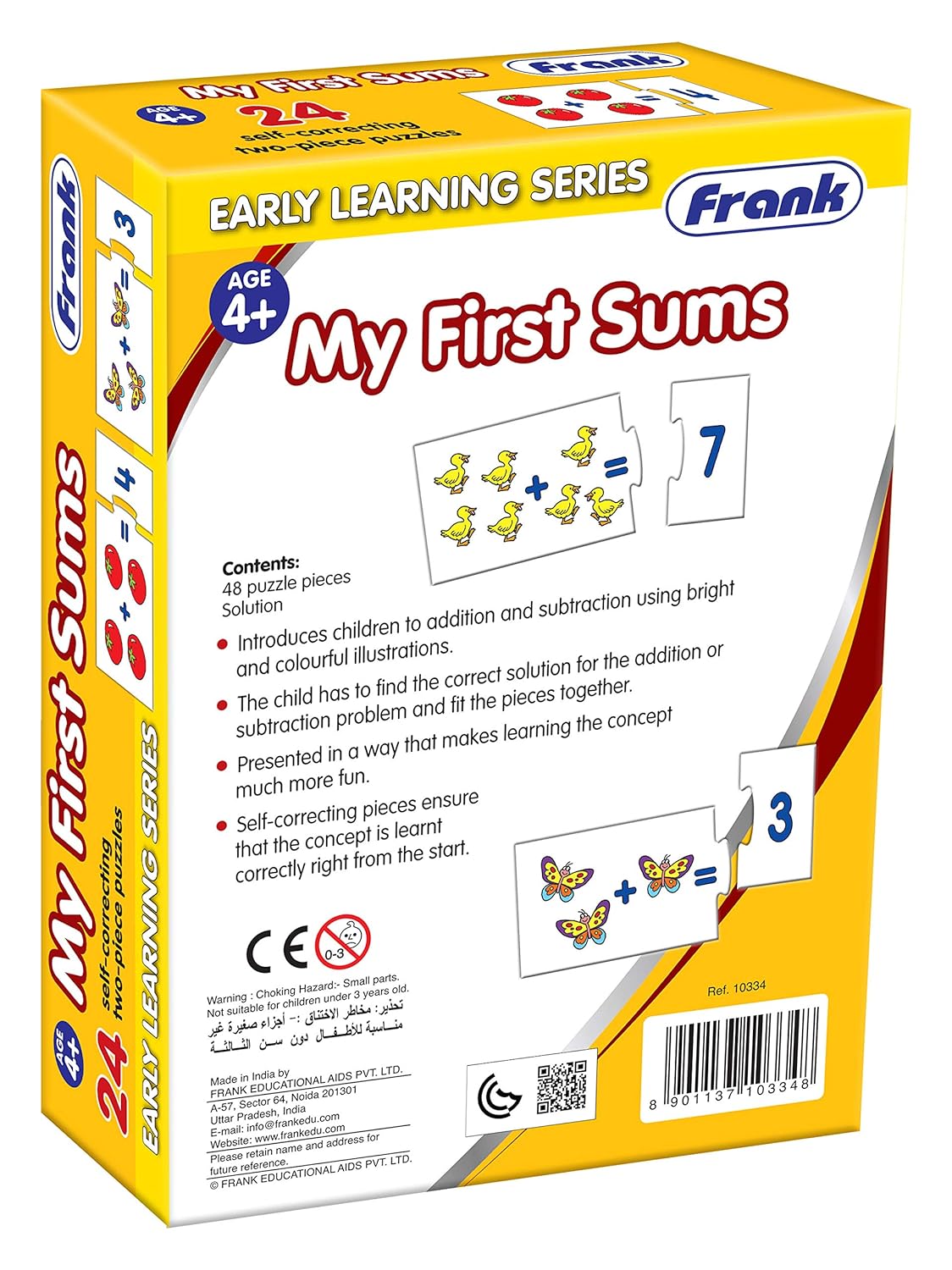 Frank My First Sums Educational Jigsaw Puzzles Set