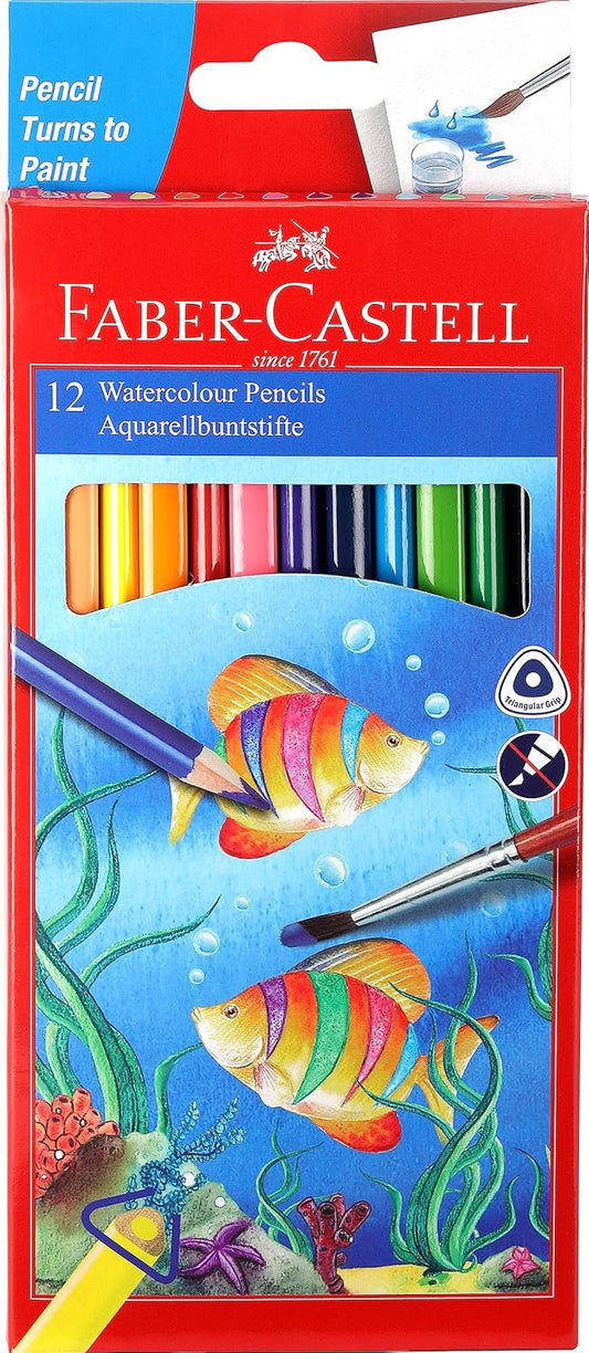 Faber-Castell 12 Watercolour Pencils