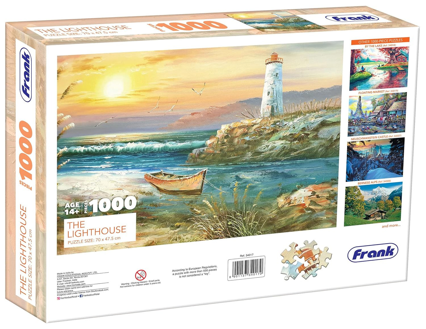 Frank The Lighthouse Jigsaw Puzzle (1000 Pieces) for Adults and Kid Above 14+ Years