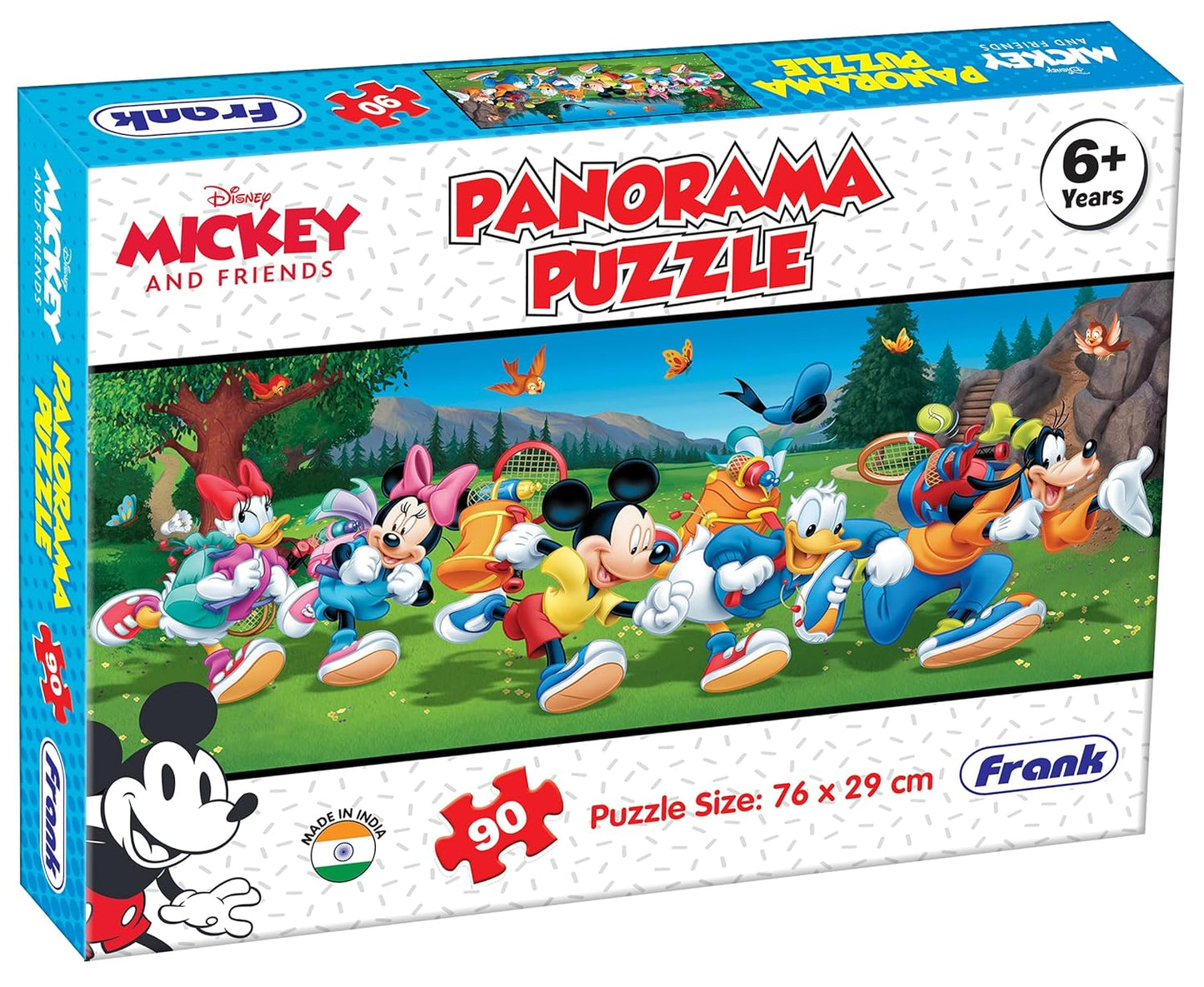 Frank Disney Mickey Mouse and Friends Panorama Jigsaw Puzzle 90 Pieces