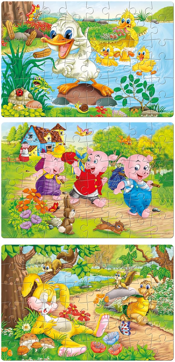 Frank Favourite Stories Puzzles 3 in 1 Jigsaw Puzzle 48 Pieces