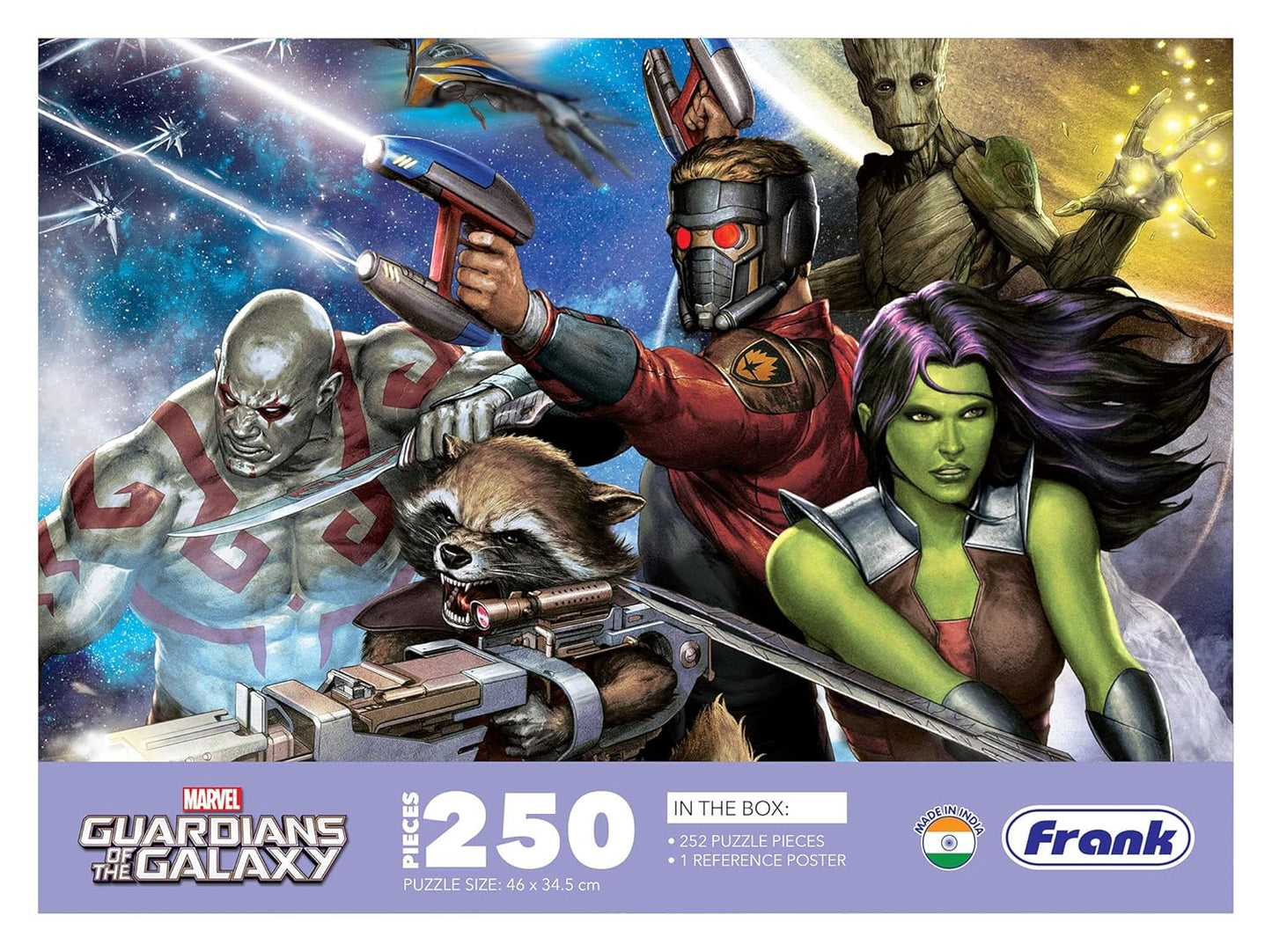 Frank Marvel Guardians of The Galaxy 250 Piece Jigsaw Puzzle