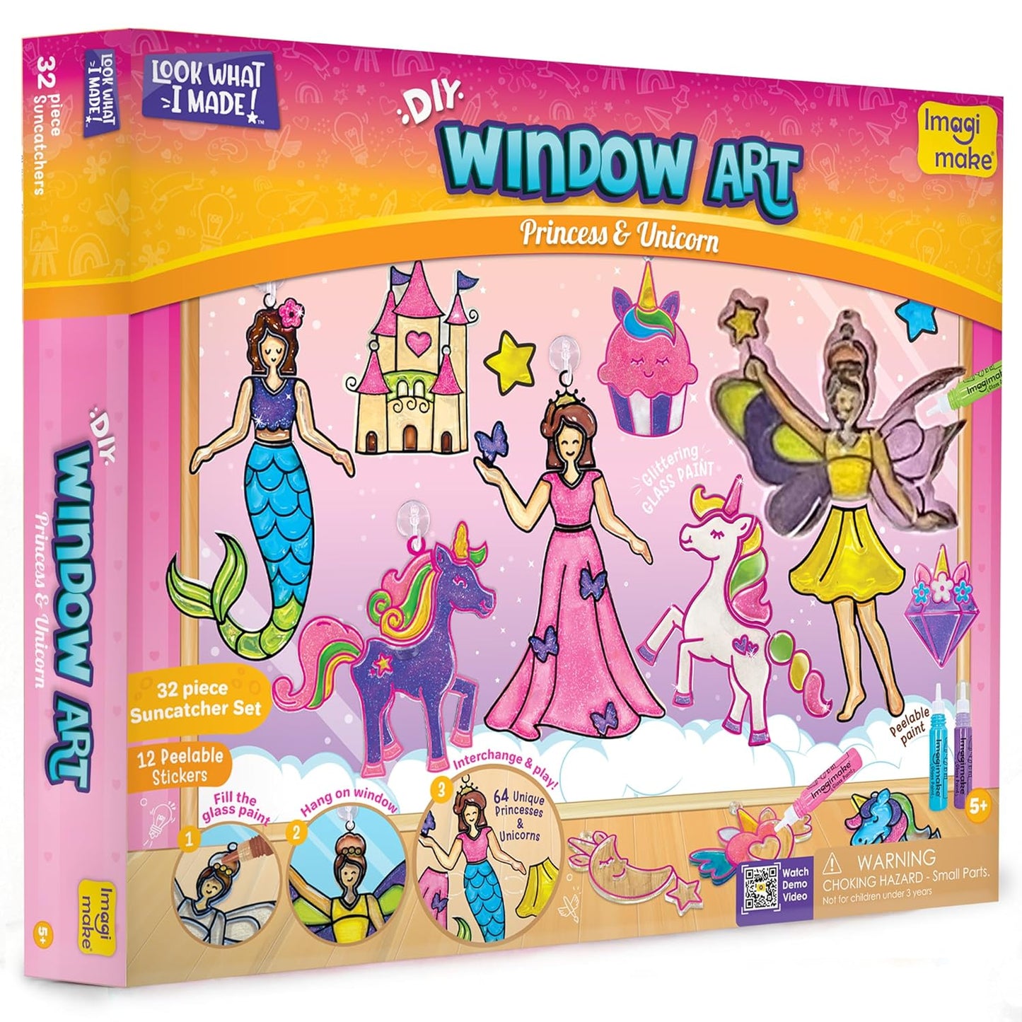 Imagi Make DIY Window Art Princess & Unicorn