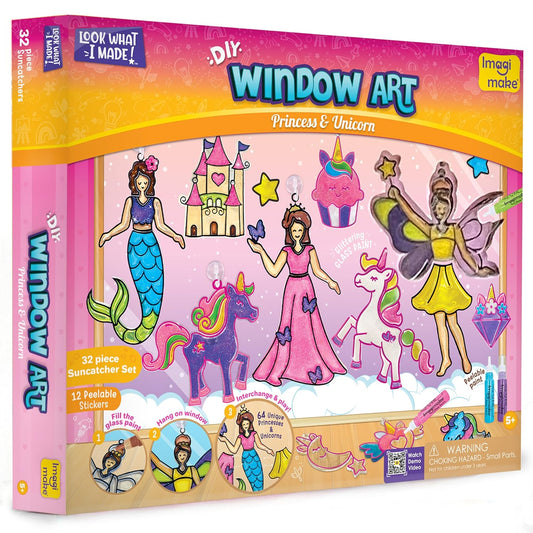 Imagi Make DIY Window Art Princess & Unicorn