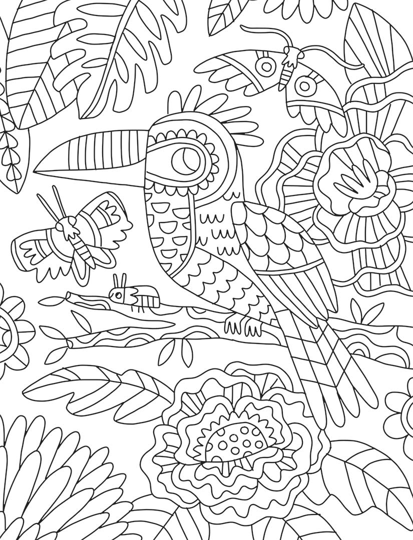 Kaleidoscope Colouring Totally Tropical - Hinkler
