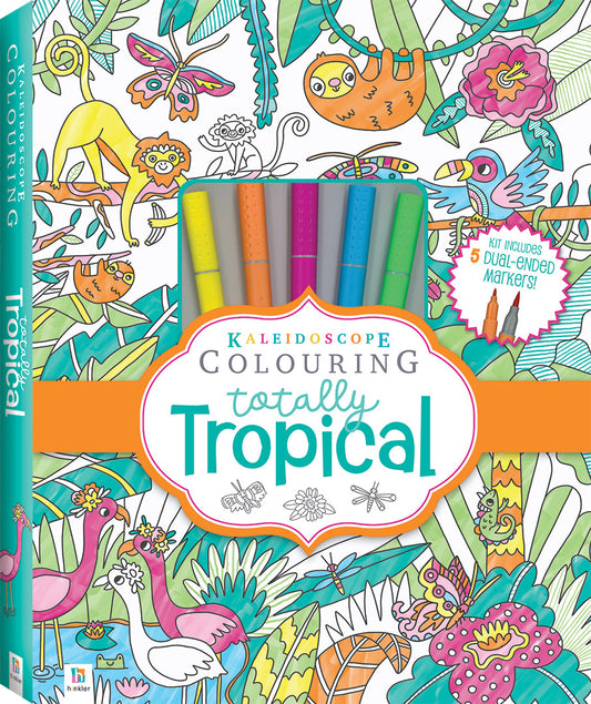 Kaleidoscope Colouring Totally Tropical - Hinkler