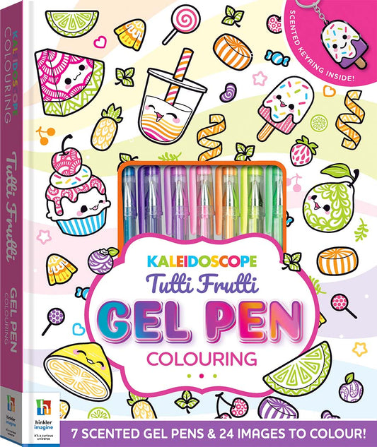 Kaleidoscope Tutti Fruitti Gel Pen Colouring - Hinkler