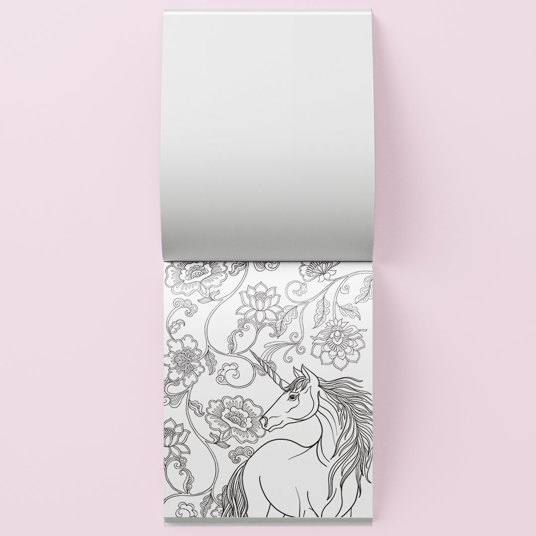 Kaleidoscope Unicorn Kingdom Colouring Kit - Hinkler