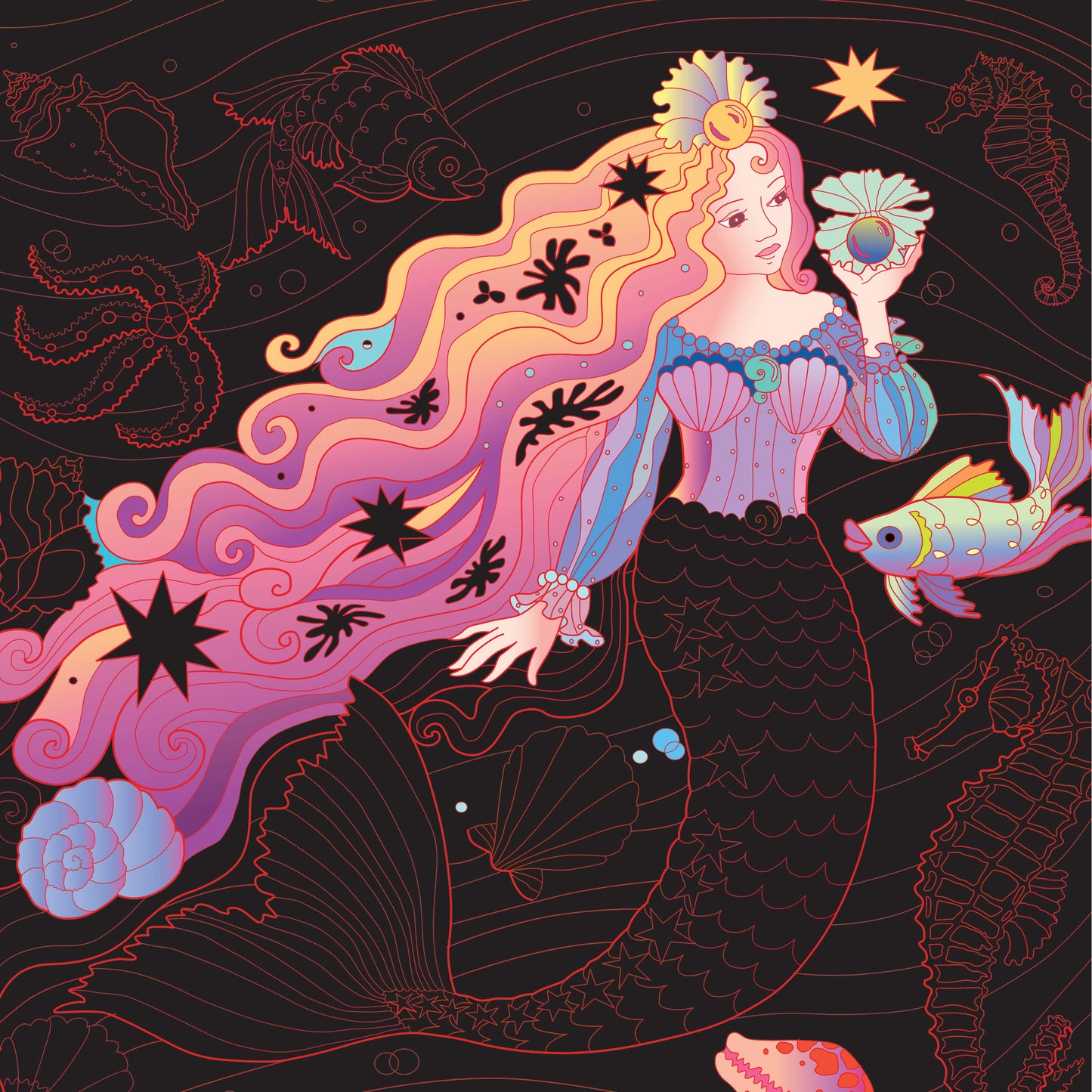 Kaleidoscope Ultimate Etch Art Magical Creatures - Hinkler