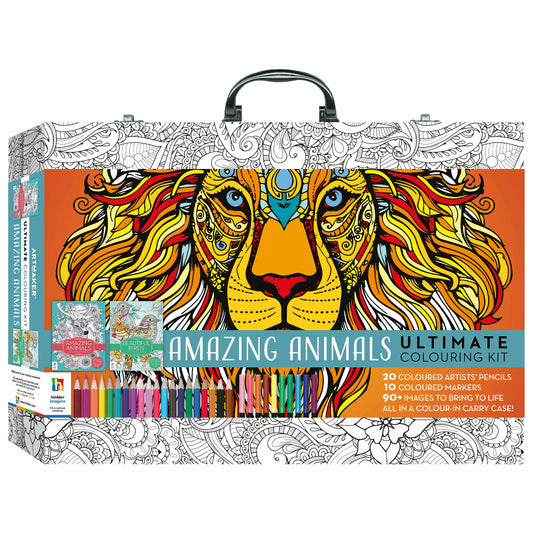 Amazing Animals Ultimate Colouring Kit - Hinkler